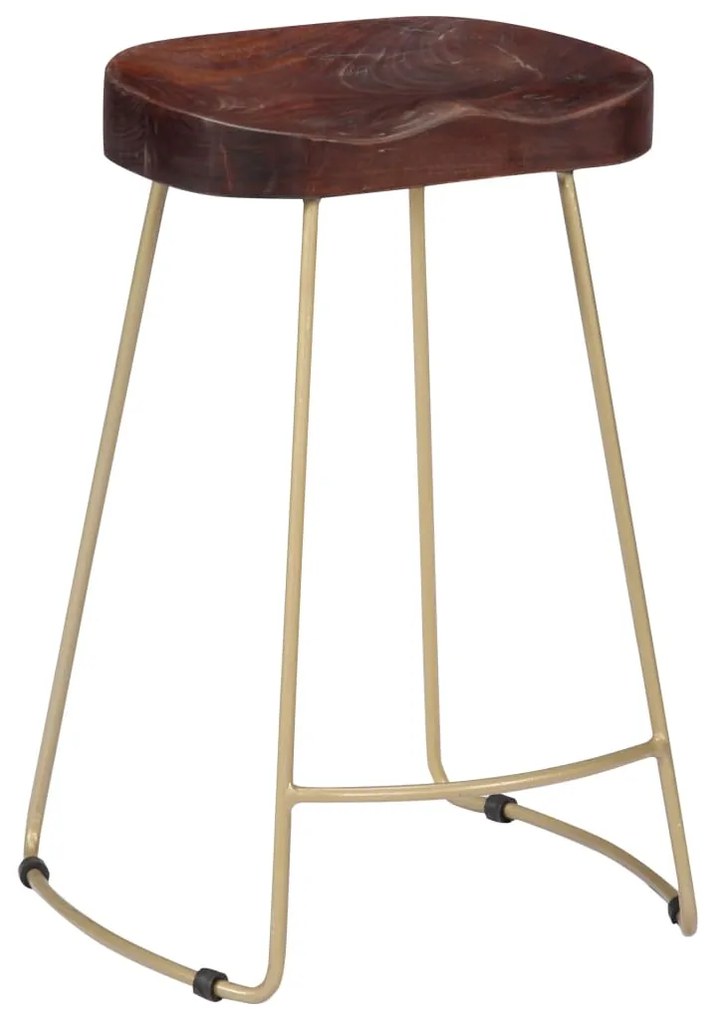 Bancos de bar Gavin 2 pcs madeira mangueira maciça