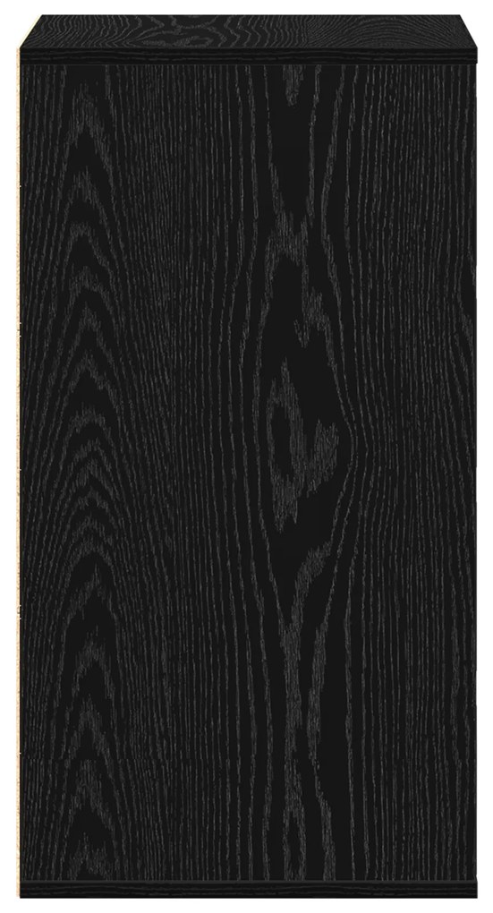 Cômoda de Canto Preto Carvalho 40x41x76 cm Madeira Derivada