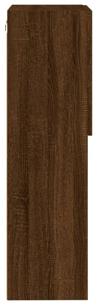 Móvel de TV com luzes LED 40,5x30x102 cm carvalho castanho