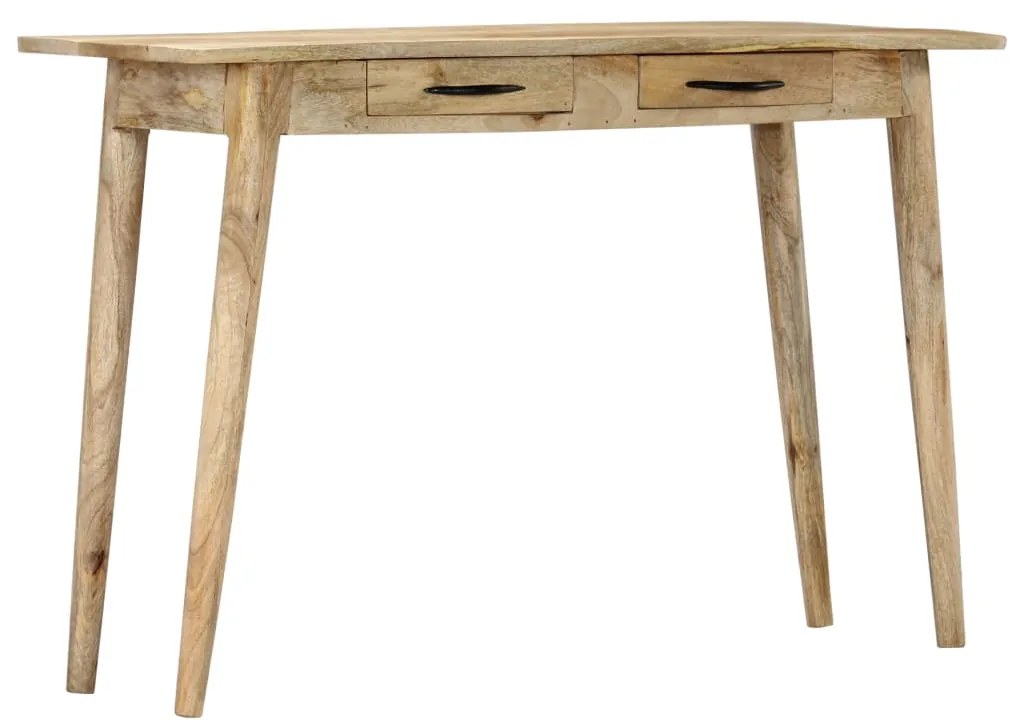 vidaXL Mesa consola 115x40x75 cm madeira de mangueira áspera maciça
