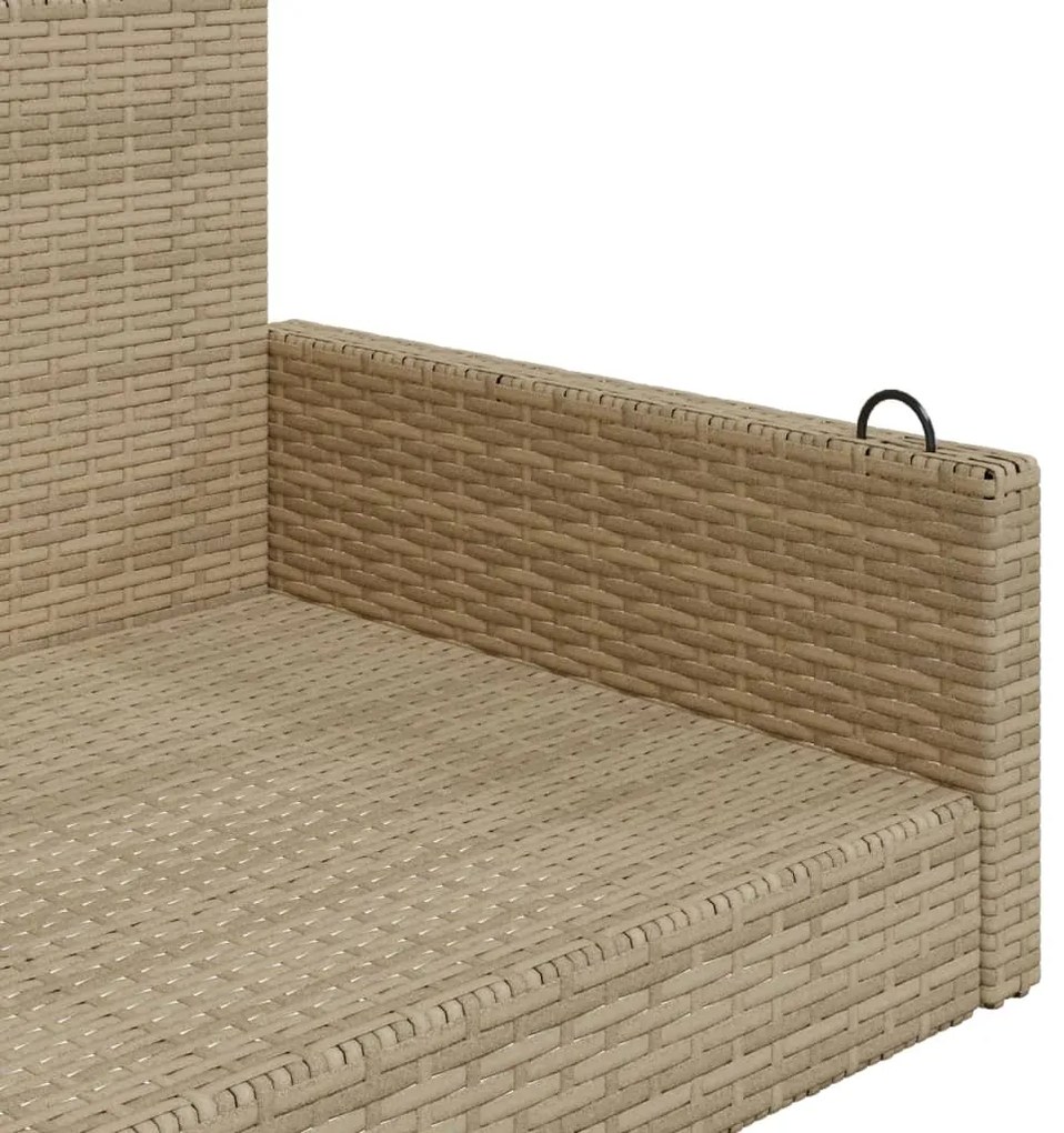 Banco baloiço 119x56x48 cm vime PE bege