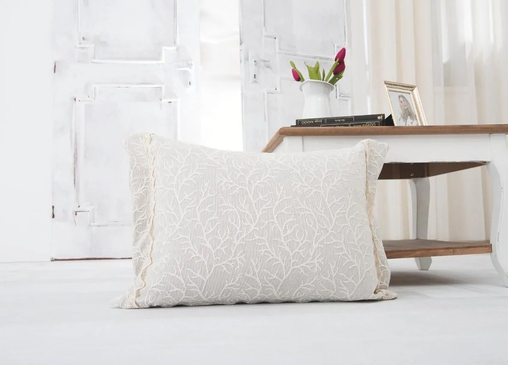 COLCHA EDREDOM DE INVERNO - COLCHA BEGE COM ALMOFADAS DECORATIVAS 45x60 CM: Bege 1 Almofada cheia 45x60 cm a jogo