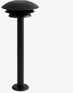 Baliza De Exterior Em Aço Inoxidável Lirano Preto - Sklum