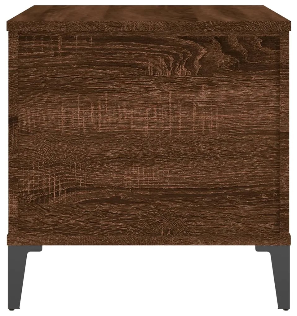 Mesa centro 60x44,5x45 cm derivados madeira carvalho castanho