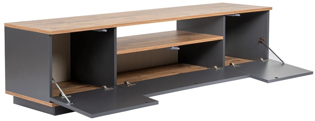 Móvel TV Veramıont – Antracite e Pinho Atlântico – 180x44,6x44,5 cm