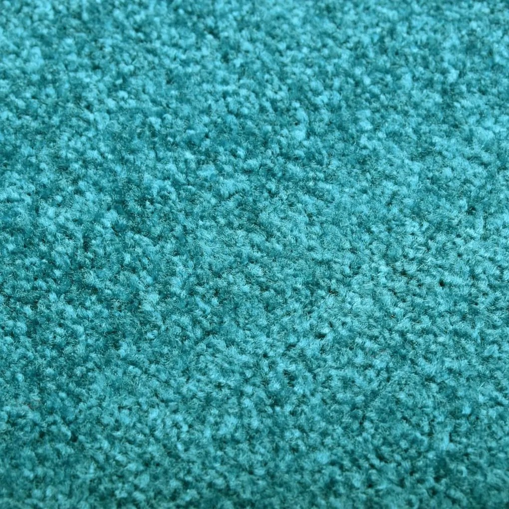 Tapete de porta lavável 120x180 cm azul ciano