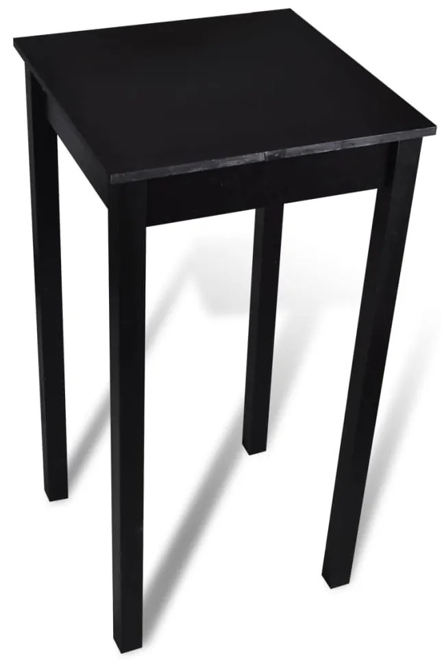 Mesa de bar com 2 cadeiras de bar, preto