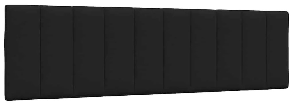 vidaXL Almofadão de cabeceira Hanko 180 cm tecido preto