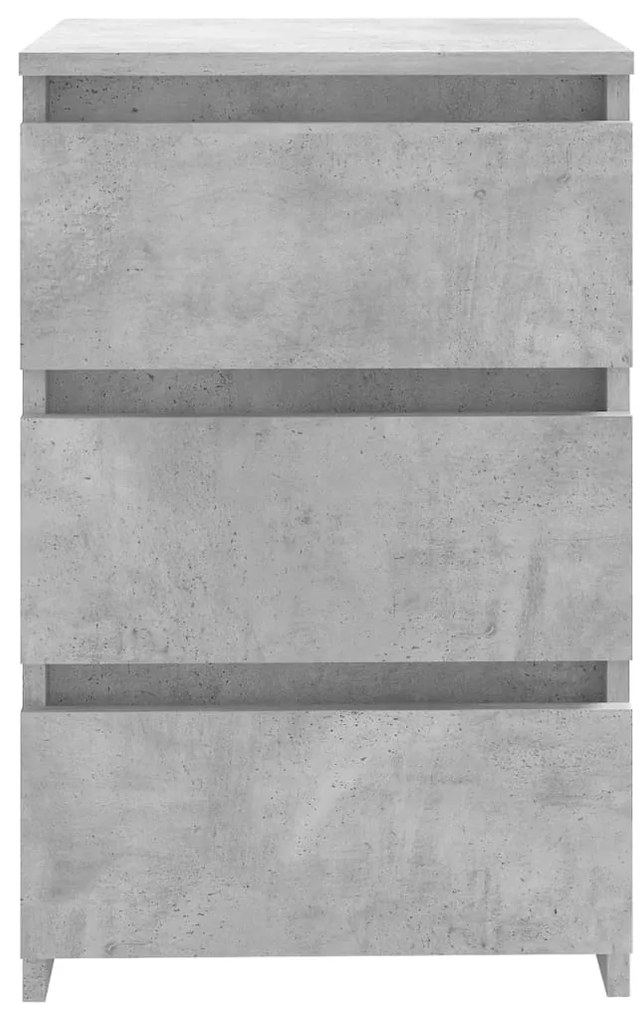 Mesas cabeceira 2 pcs derivados de madeira cinza cimento