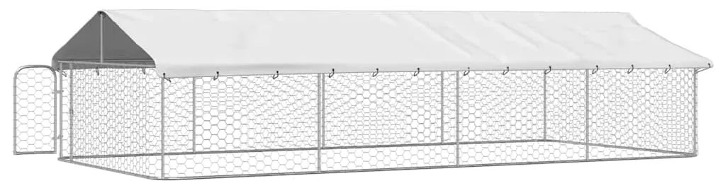 Canil de exterior com telhado 600x300x150 cm
