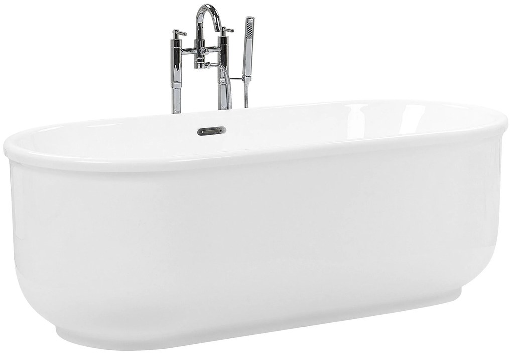 Banheira autónoma em acrílico branco 170 x 80 cm PINEL Beliani