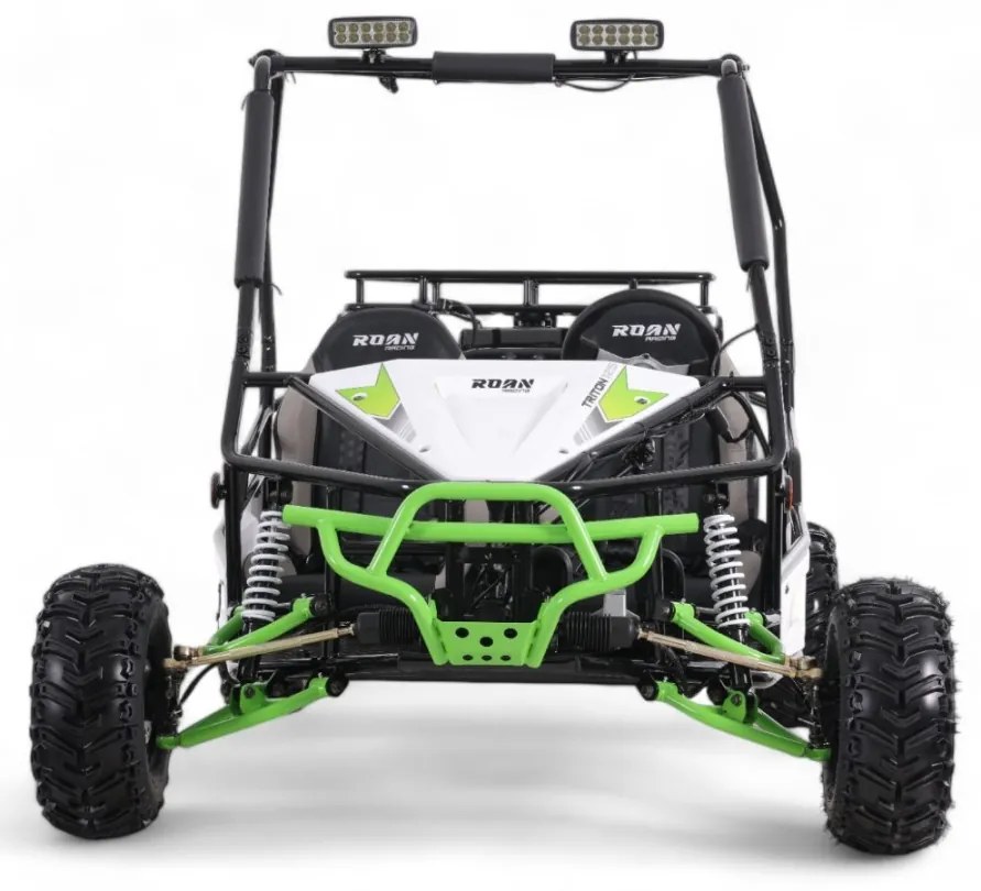 Buggy gasolina para crianças 125cc Roan Triton 2 Lugares R7 Verde