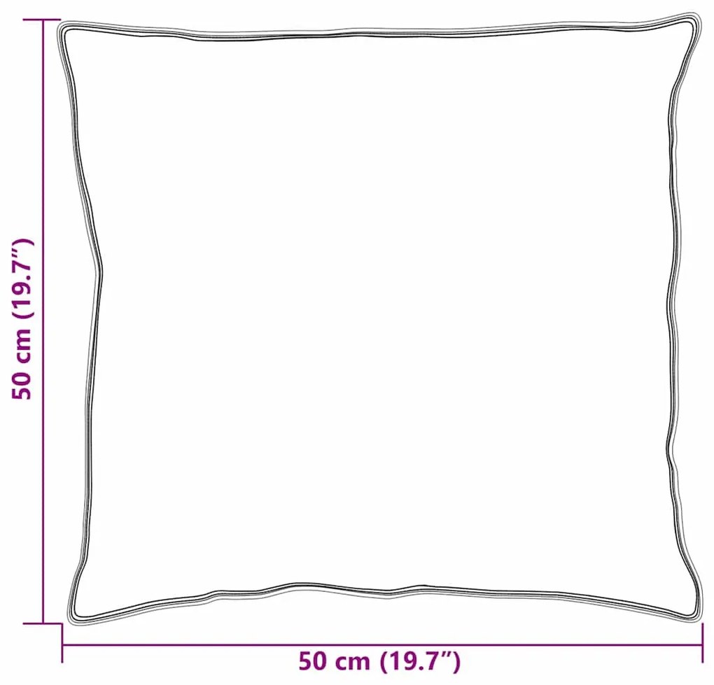 Travesseiros 2 pcs Branco 50 x 50 cm 130gsm 100% algodão