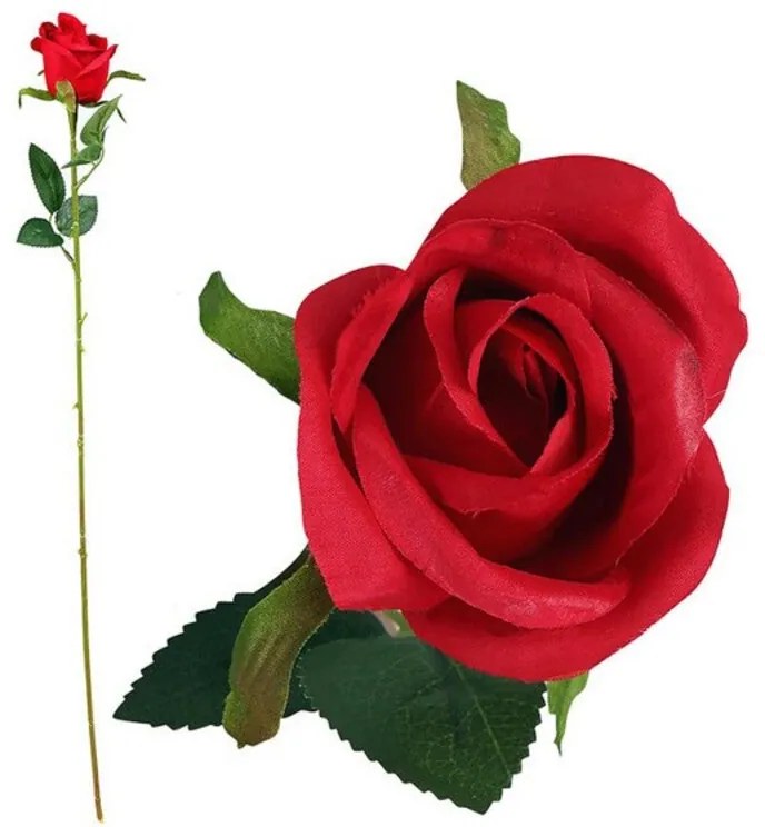 Flor Decorativa Cor de rosa 113540 (60 Cm) - Branco