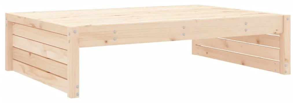 4 pcs conjunto lounge de jardim madeira de pinho maciça