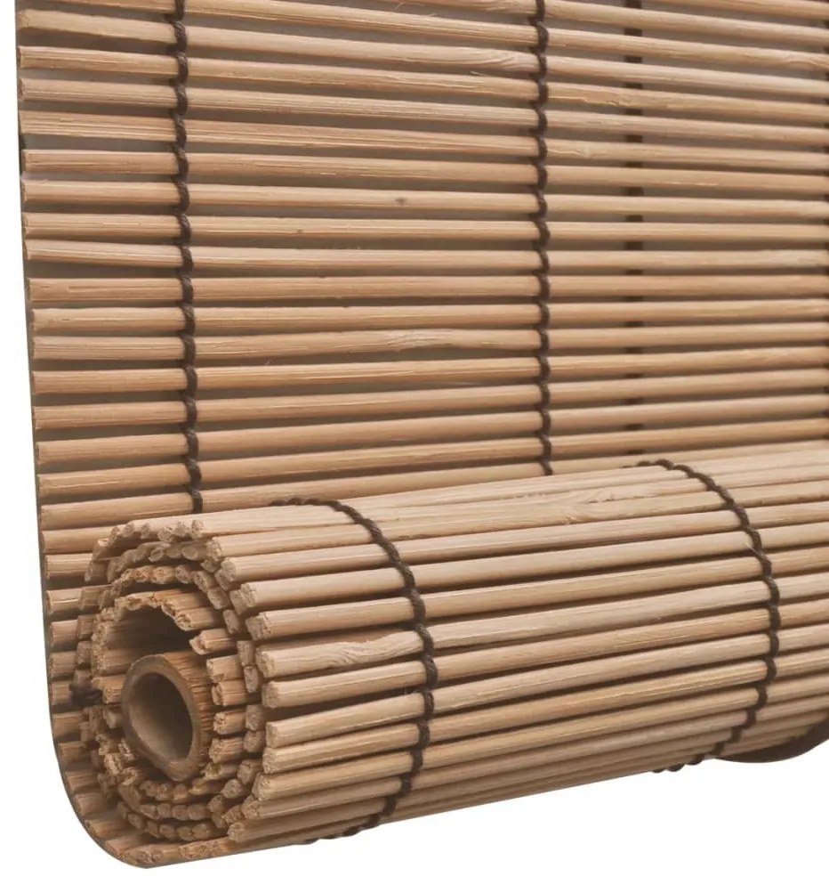 Estores de rolo 2 pcs 100 x 160 cm bambu castanho