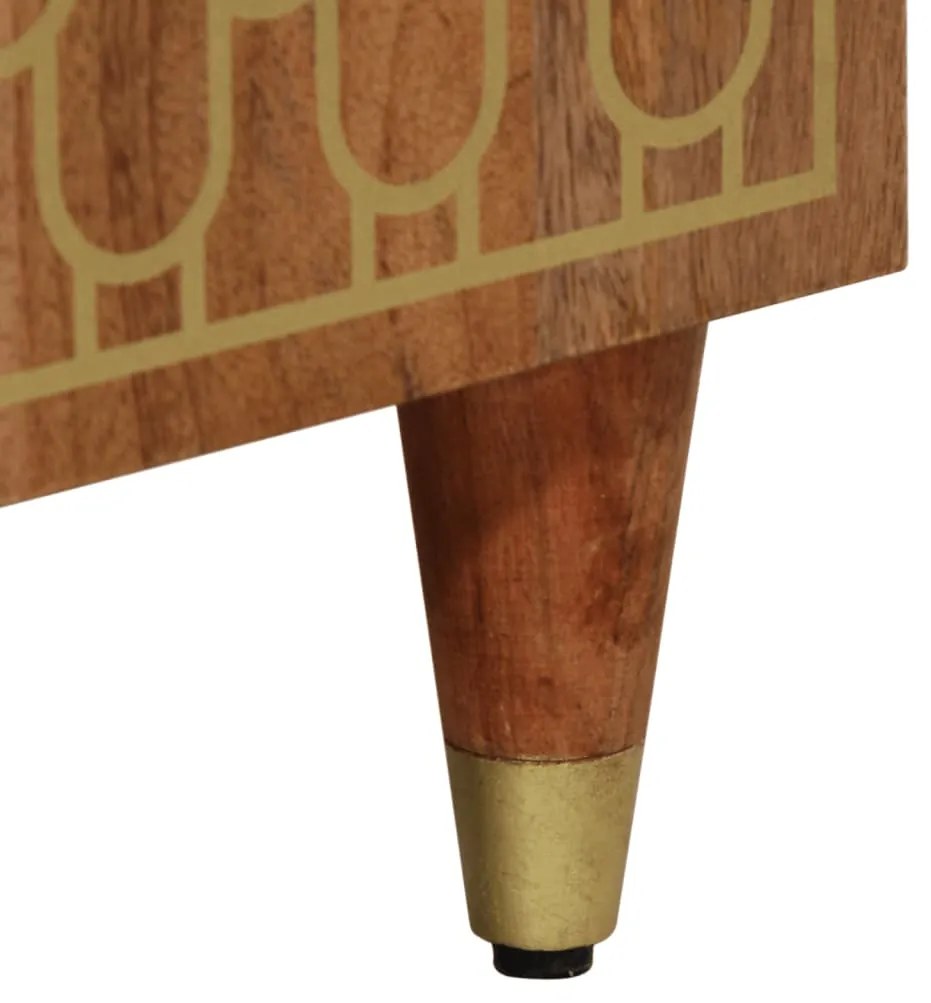 Mesa de cabeceira 50x33x60 cm madeira de mangueira maciça