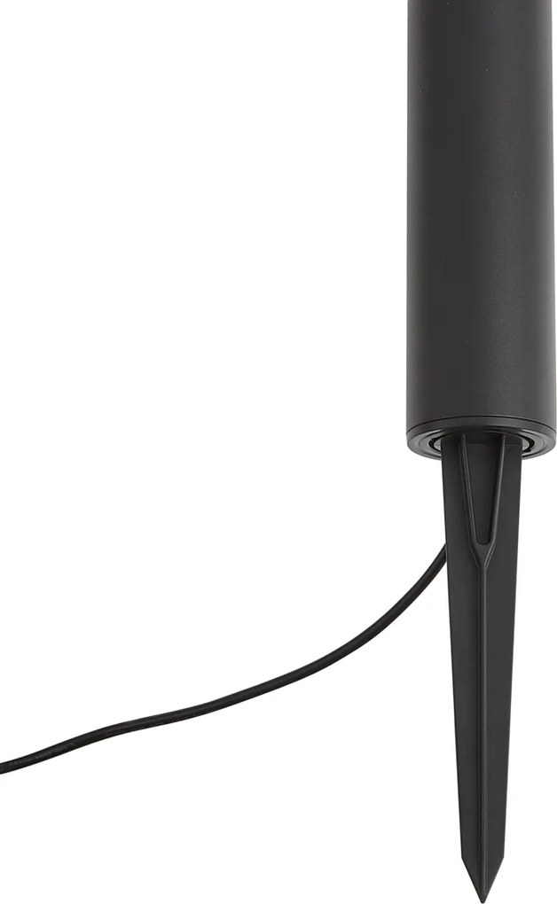Luminária de baliza moderna para exterior 12V preta incluindo LED IP65 - Voltaire Palo
