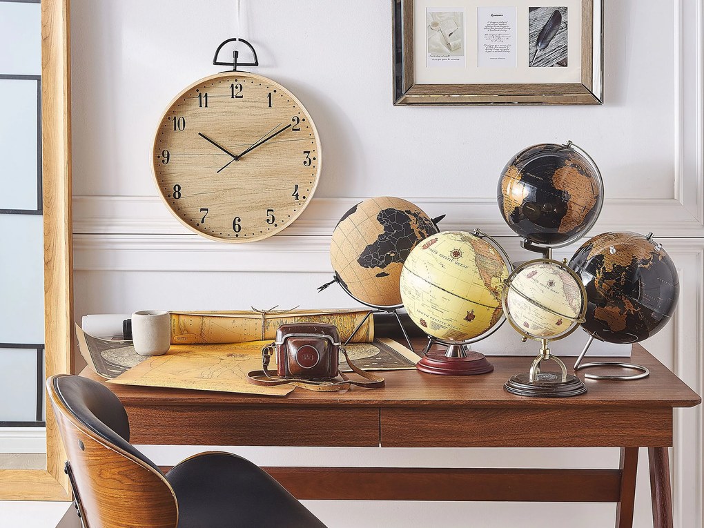 Globo decorativo em preto e cobre com LED 32 cm MAGELLAN Beliani