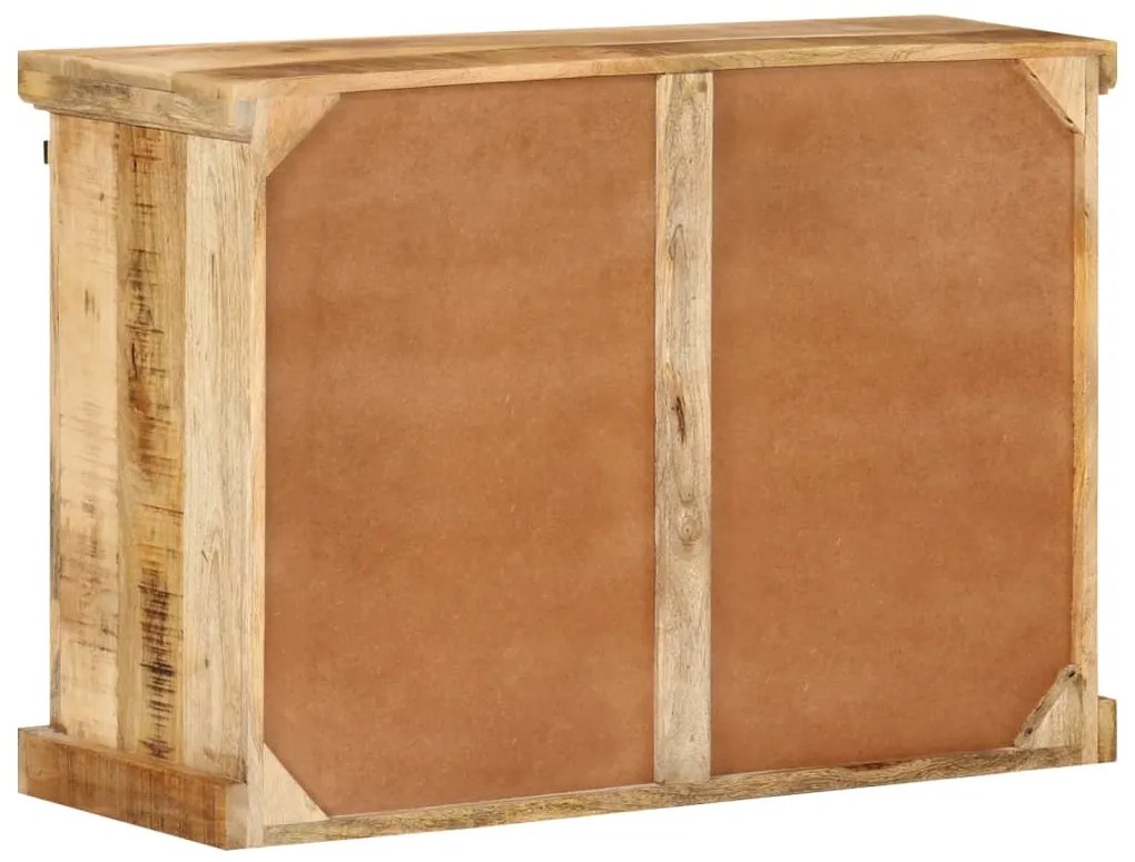 Aparador 80x30x55 cm madeira de mangueira áspera maciça