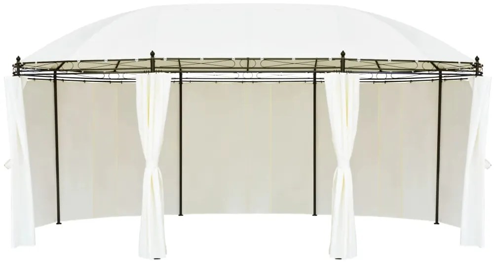 Gazebo branco-nata 530 x 350 x 265 cm