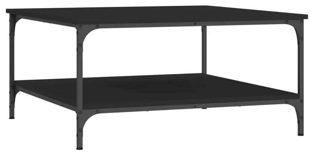 Mesa de centro 80x80x40 cm derivados de madeira preto