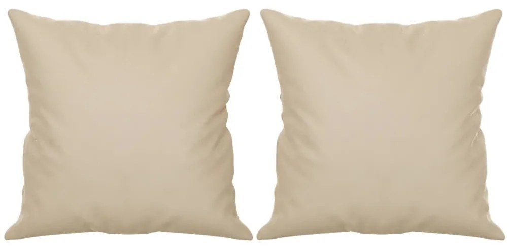 Sofá 3 lugares c/ almofadas 180 cm microfibra cor creme