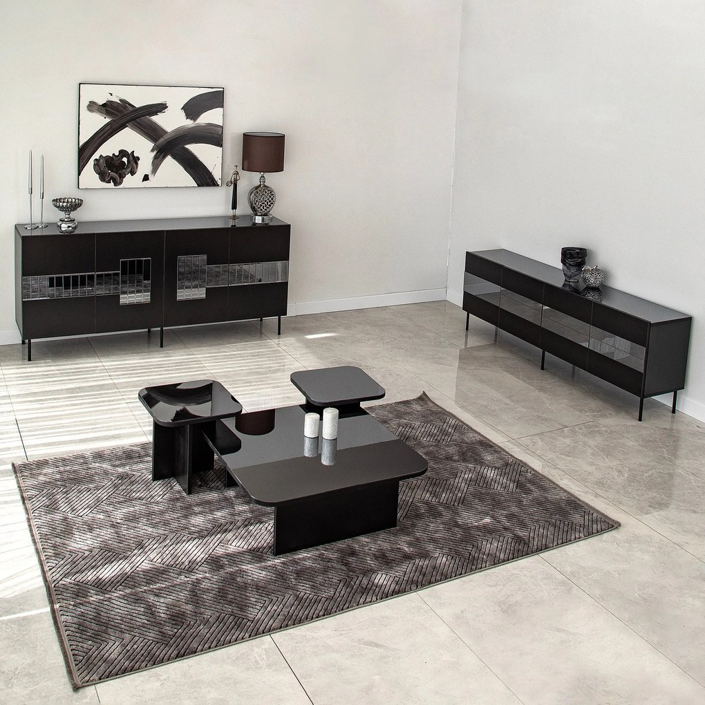 Console Paris – Preto – 180 cm x 80 cm x 40 cm