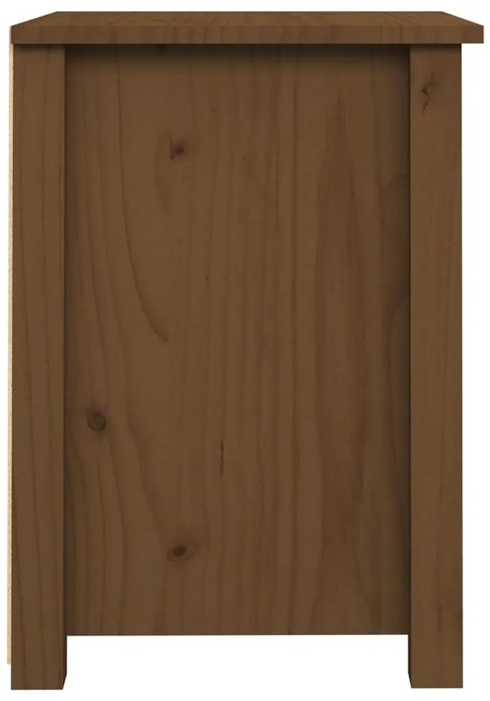 Mesas de cabeceira 2pcs 40x35x49 cm pinho maciço castanho mel