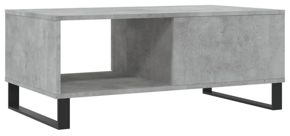 Mesa de centro 90x50x36,5 cm derivados madeira cinzento cimento