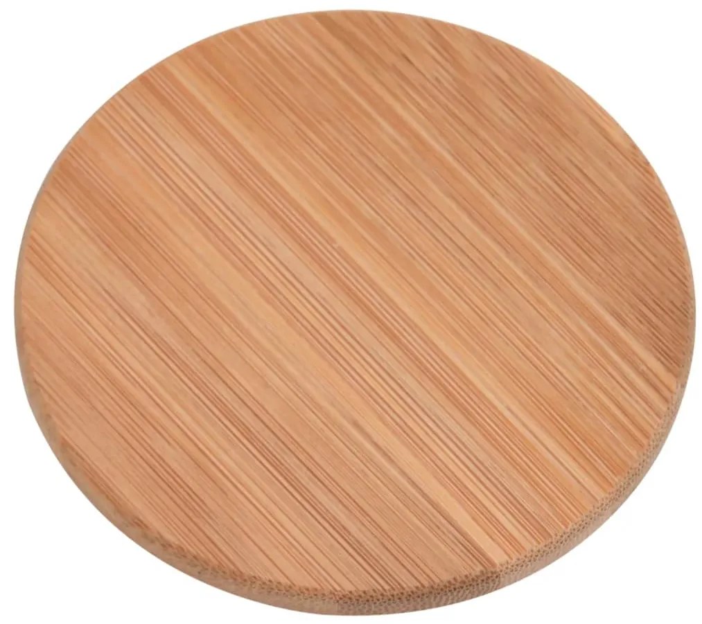 Frascos de vidro com tampas de bambu 6 pcs 1000 ml