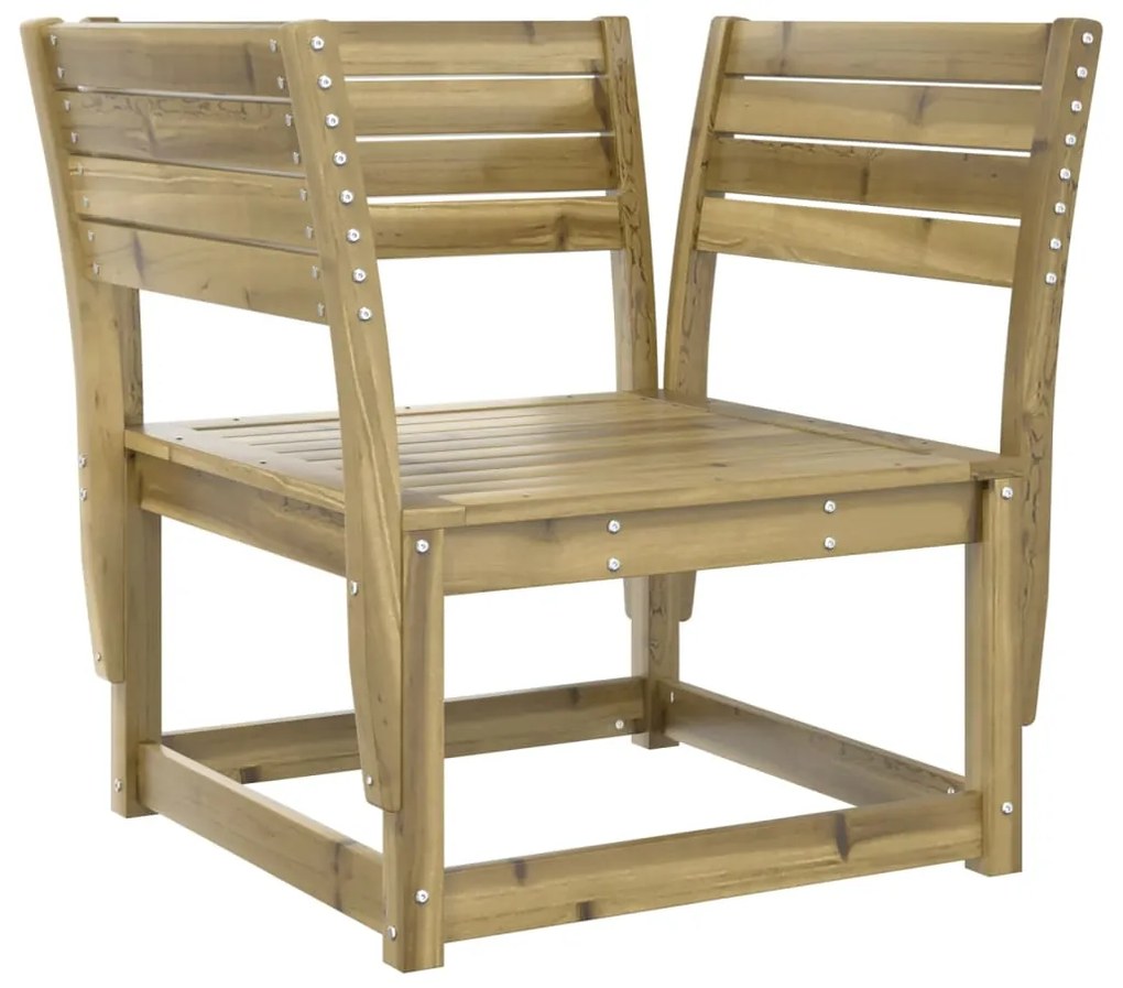 5 pcs conjunto de sofás para jardim madeira de pinho impregnada