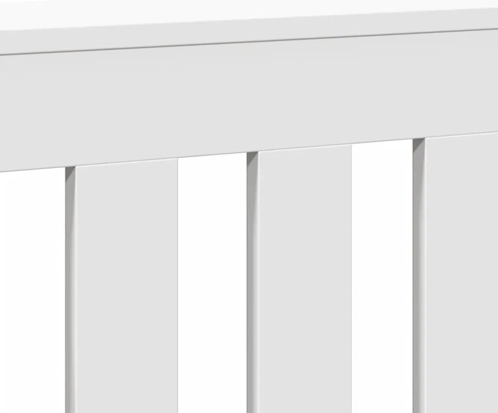 Cobertura de radiador 78x20x82 cm derivados de madeira branco
