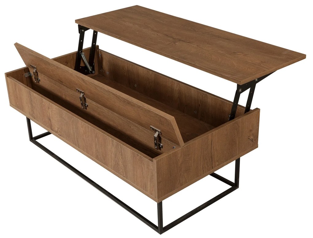 Mesa de Centro Est – Nogueira Preta – 120x43x60 cm