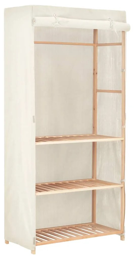 vidaXL Roupeiro/guarda-roupa 3 prateleiras 79x40x170 cm