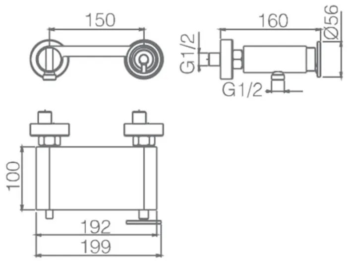 Torneira de duche Olimpo