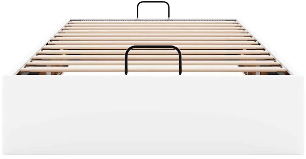 Estrutura de cama otomana sem colchão 100x200 cm branca