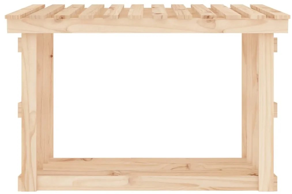 Suporte para lenha 108x64,5x77 cm pinho maciço