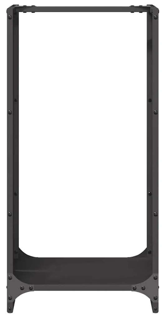 Suporte para lenha 40x30x80 cm aço laminado a frio preto