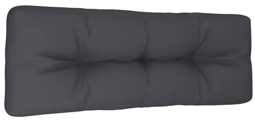 Almofadão para sofá de paletes 120x40x12 cm tecido antracite