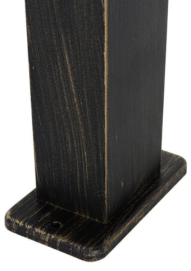 Candeeiro de pé exterior industrial dourado antigo 80 cm IP44 - Baleno