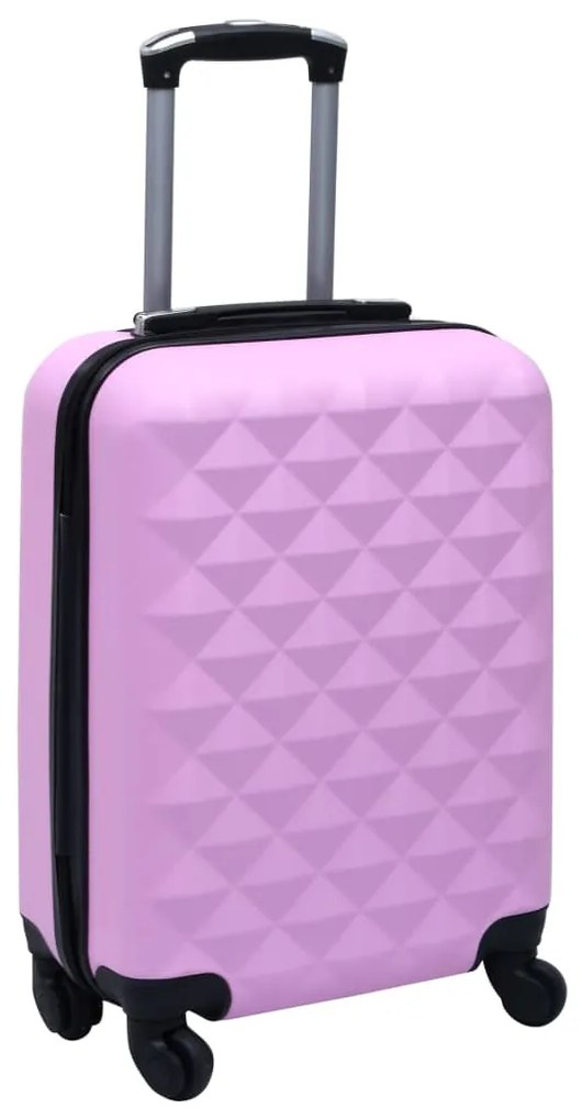 92419 vidaXL Trólei estojo rígido ABS rosa