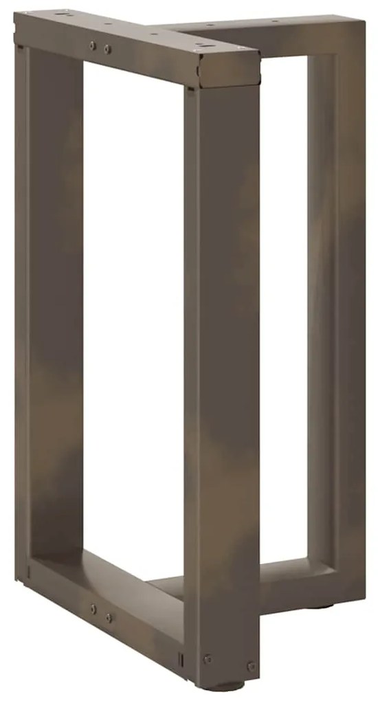 Pés de mesa de jantar em forma de T, 2 peças, preto, 60x35x(72-73) cm,
