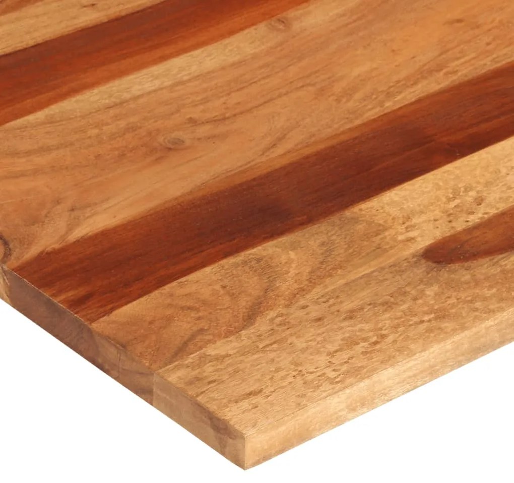 Tampo de mesa madeira de acácia maciça 25-27 mm 80x80 cm