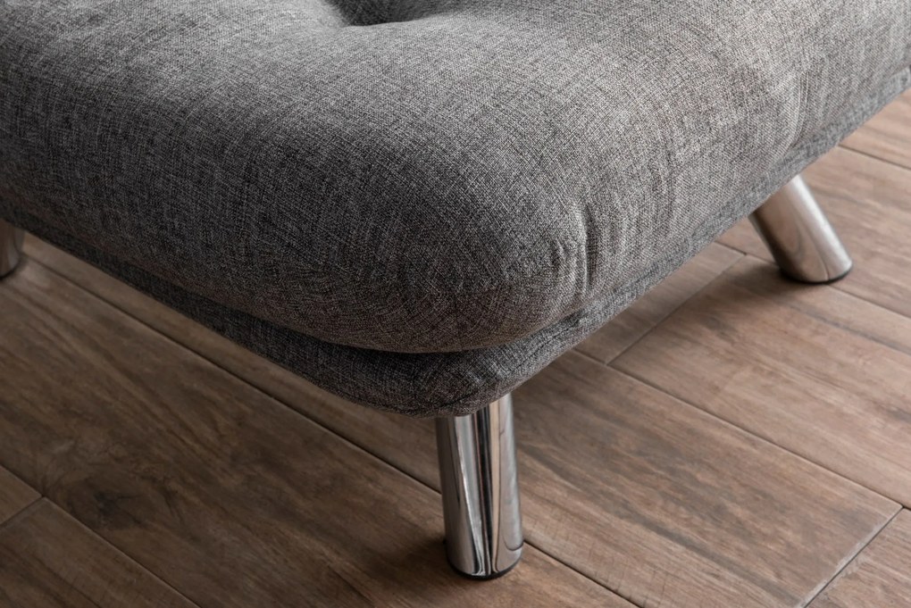 Sofá-Cama Individual Misa – Cinzento Claro – 110x70 cm