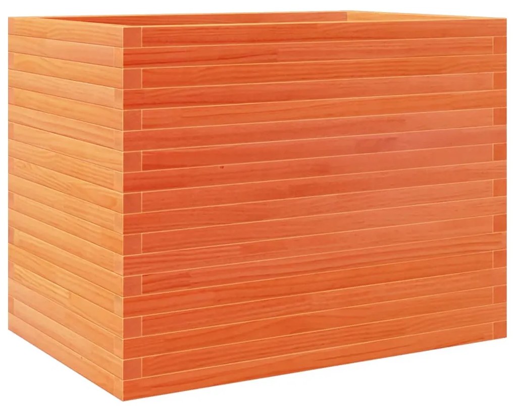 Vaso/floreira de jardim 90x60x68,5 cm pinho maciço castanho mel