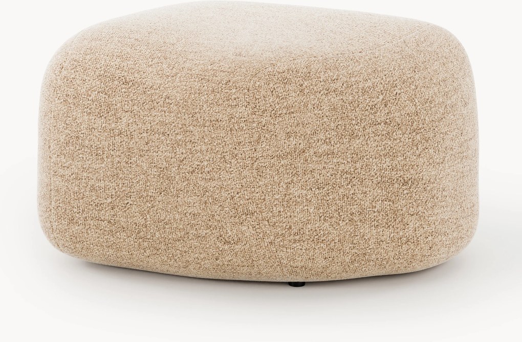 Pufe oval em bouclé Wolke