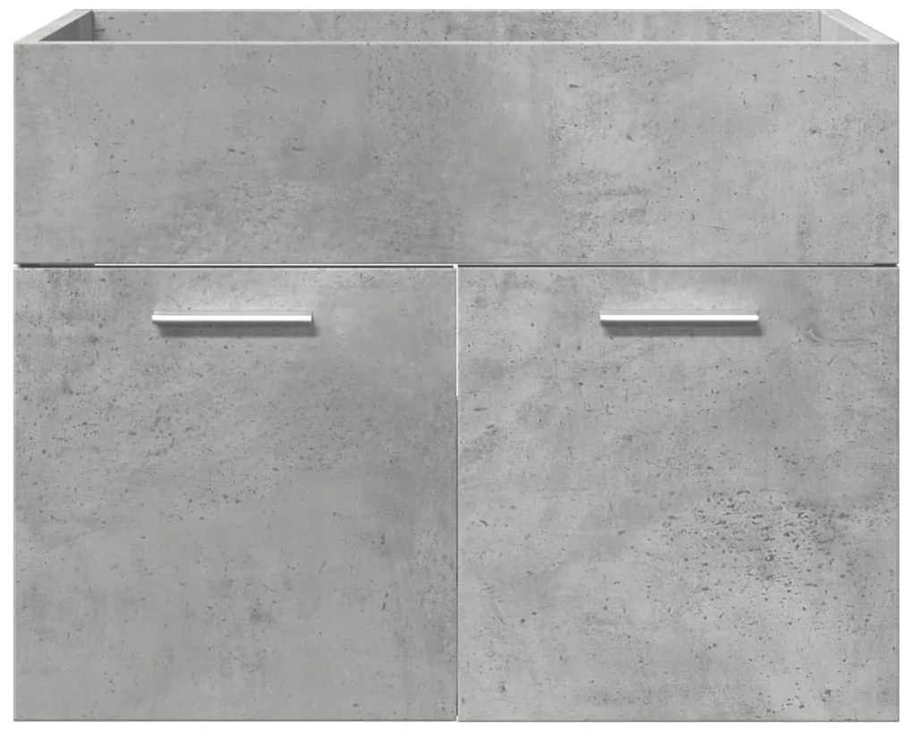3 pcs conj. móveis casa banho derivados madeira cinza cimento