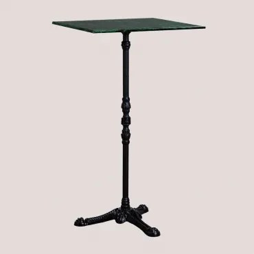 Mesa Alta De Bar Em Mármore Roma Mármore Verde Big Flower & Quadrado & Preto - Sklum