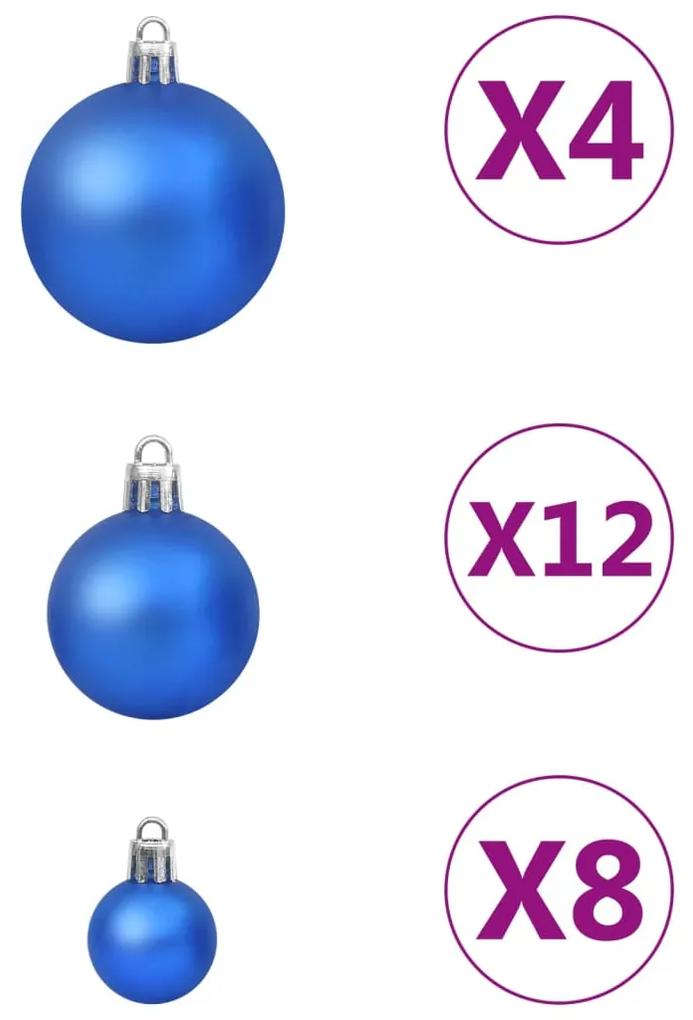 Conjunto de bolas de natal 100 pcs azul